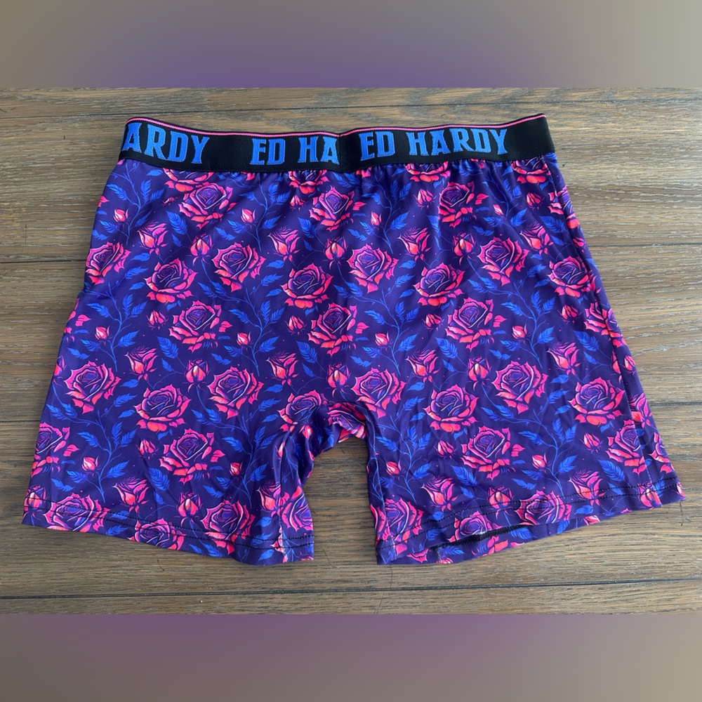 Ed Hardy Performance Boxer Briefs Size L (36-38)‎ New Without Tags